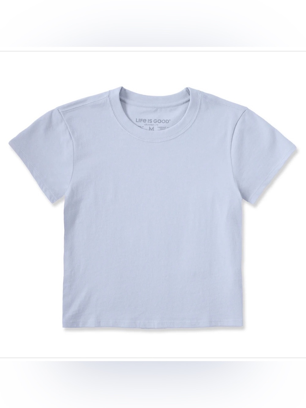 Life Is Good Woman’s Crusher-LITE Short Sleeve Tee in Glacier Blue Size M NWT